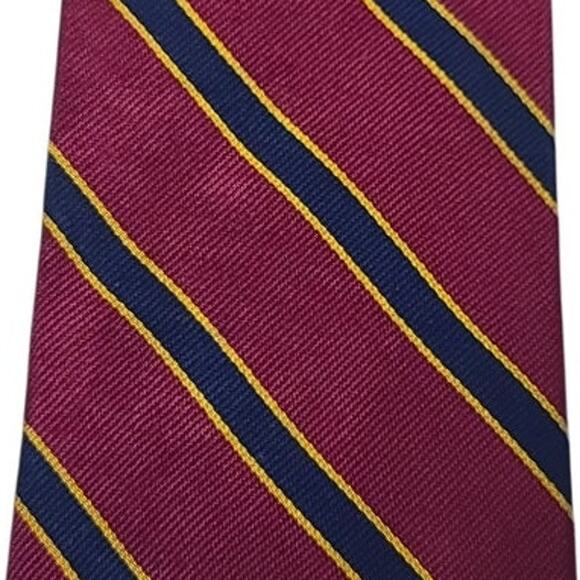 Vintage Silk Ties Lot of 4 Brooks Brothers Michael Kors Polo Red Brown Shades - Picture 8 of 9